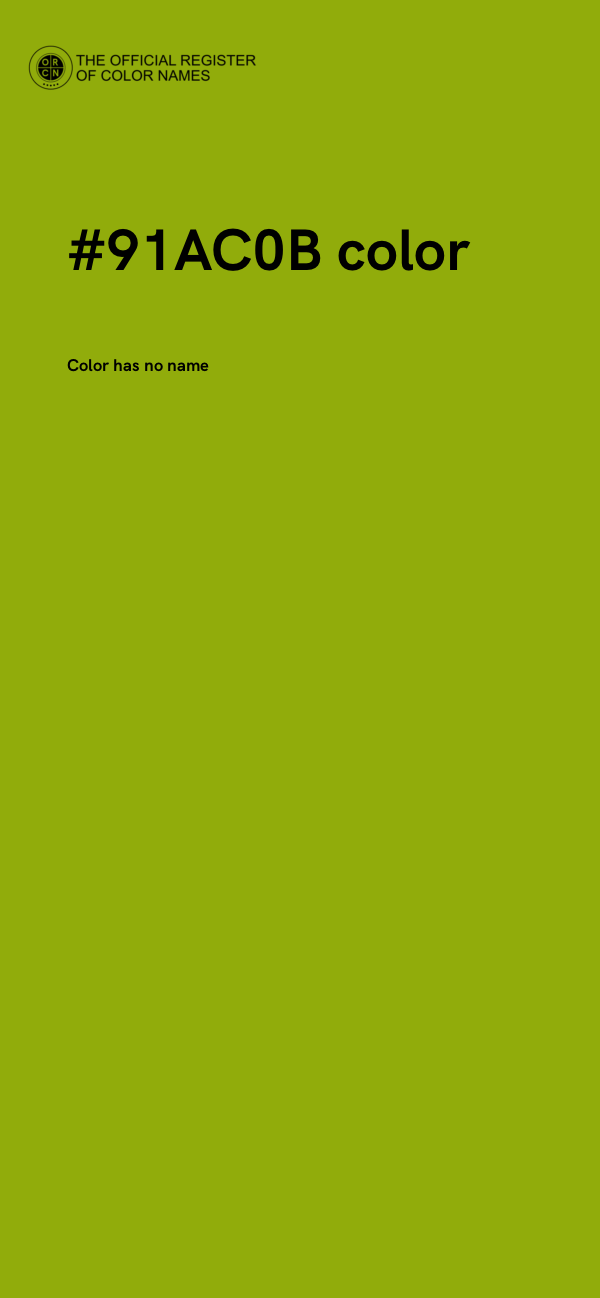 #91AC0B color image