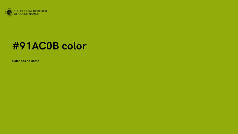 #91AC0B color image