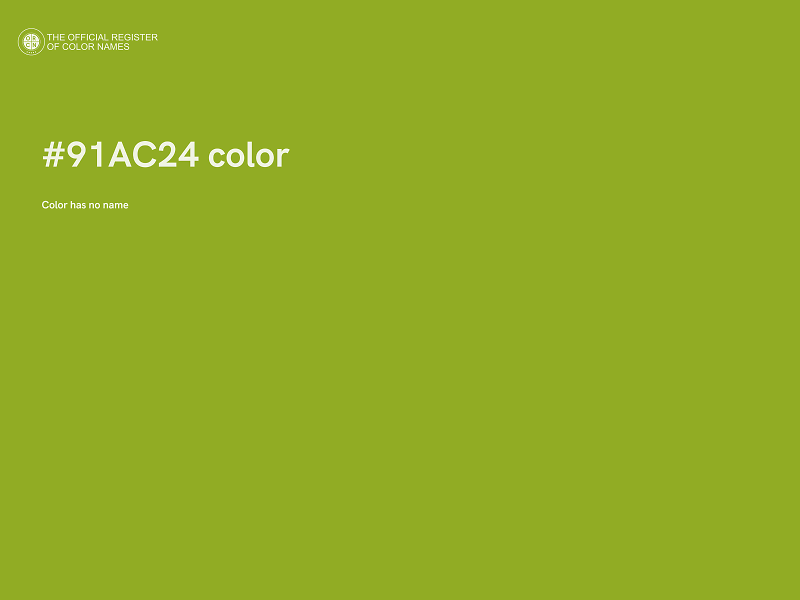 #91AC24 color image
