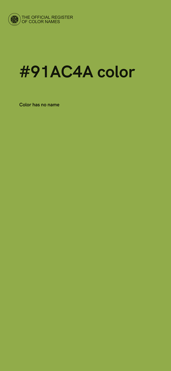 #91AC4A color image