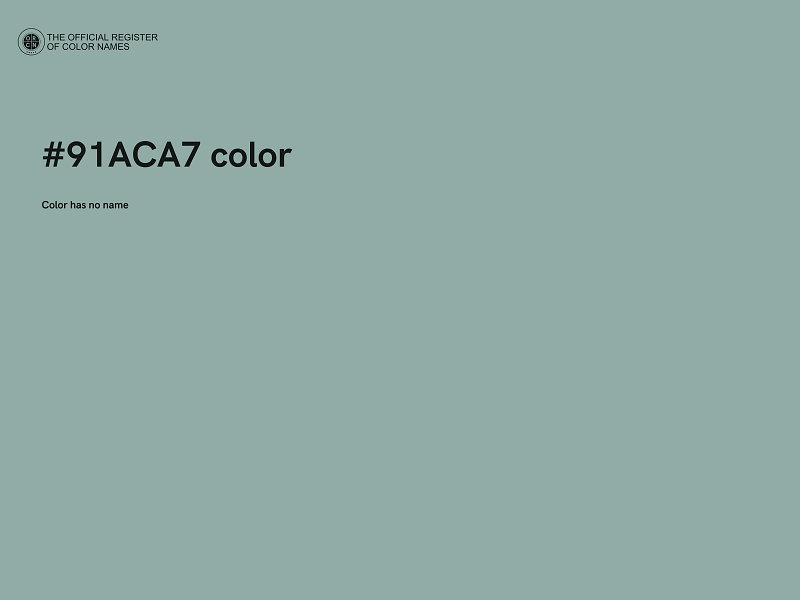 #91ACA7 color image