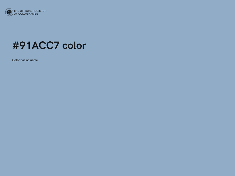 #91ACC7 color image