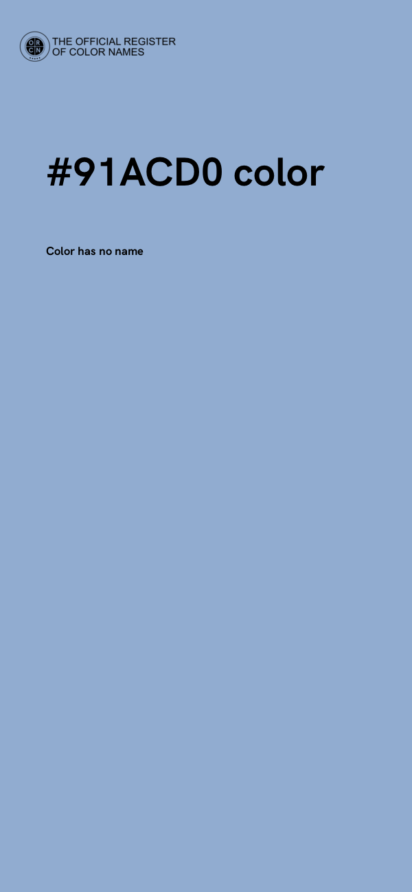 #91ACD0 color image