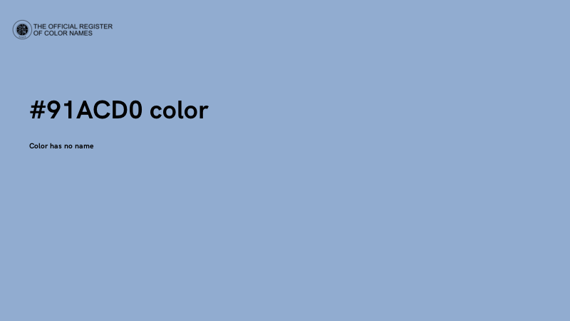 #91ACD0 color image