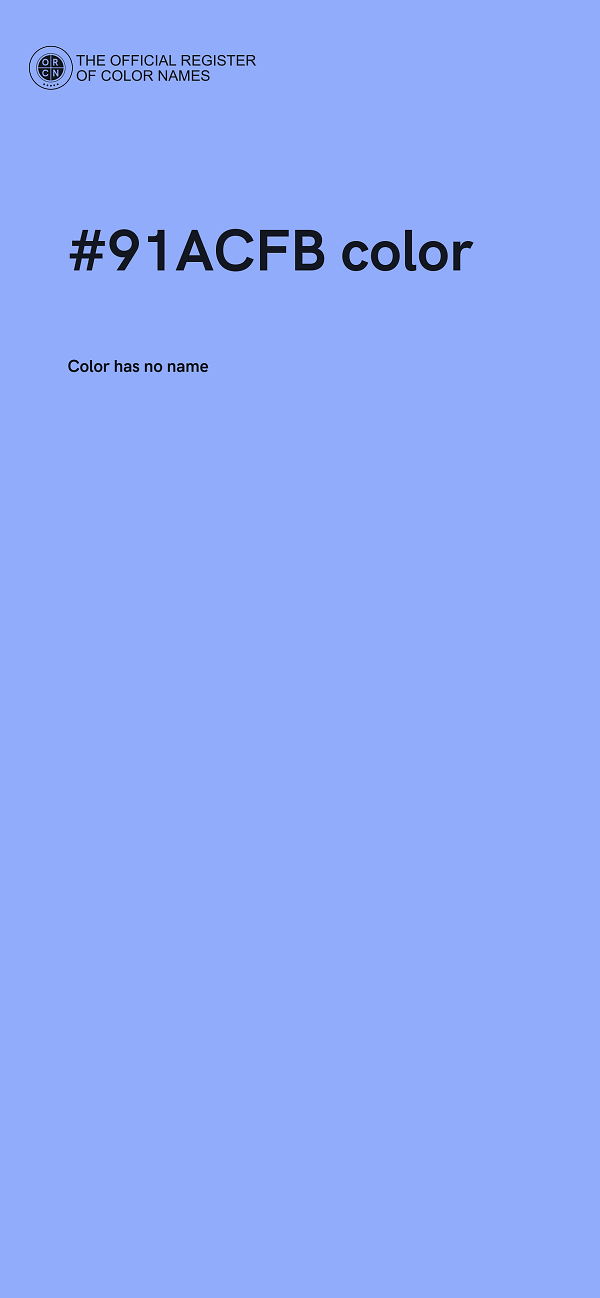#91ACFB color image