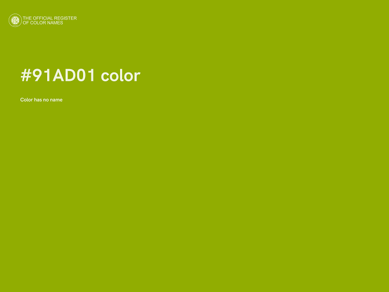 #91AD01 color image