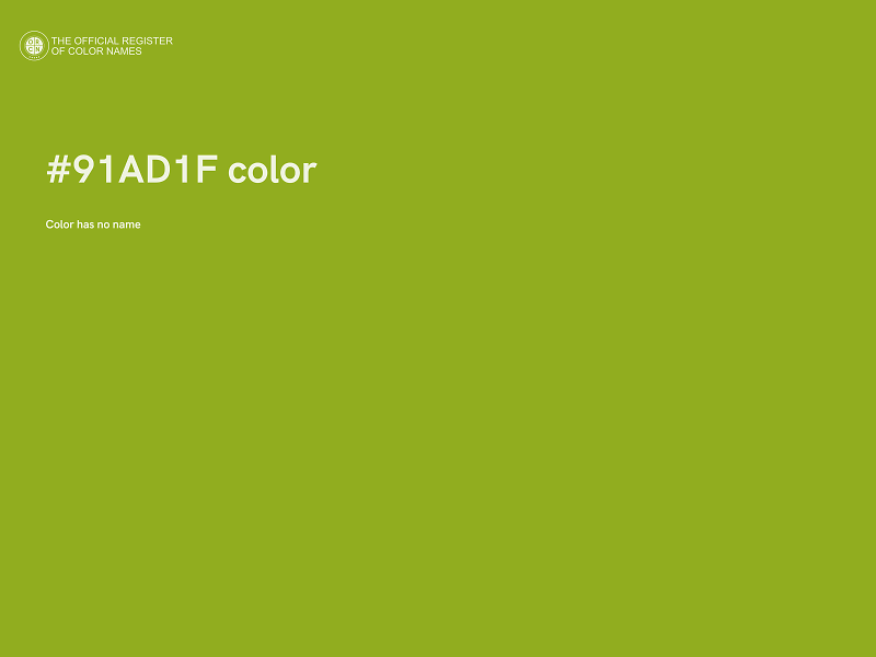 #91AD1F color image