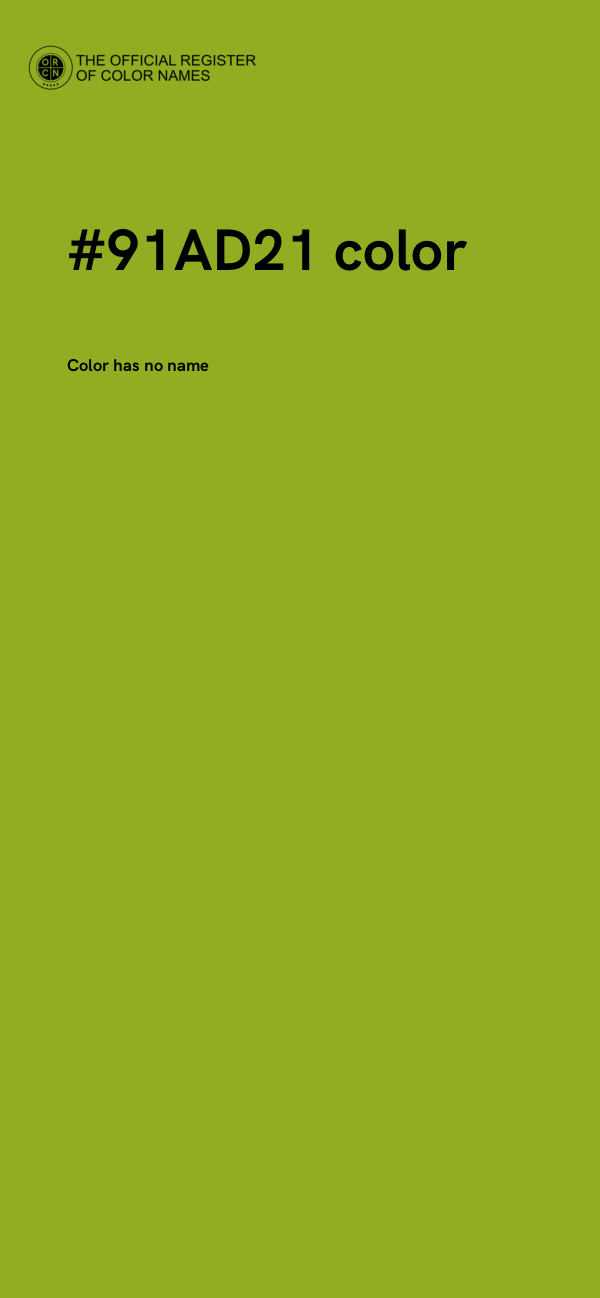 #91AD21 color image