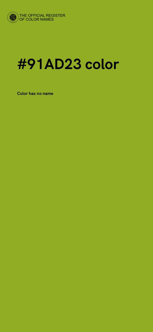 #91AD23 color image