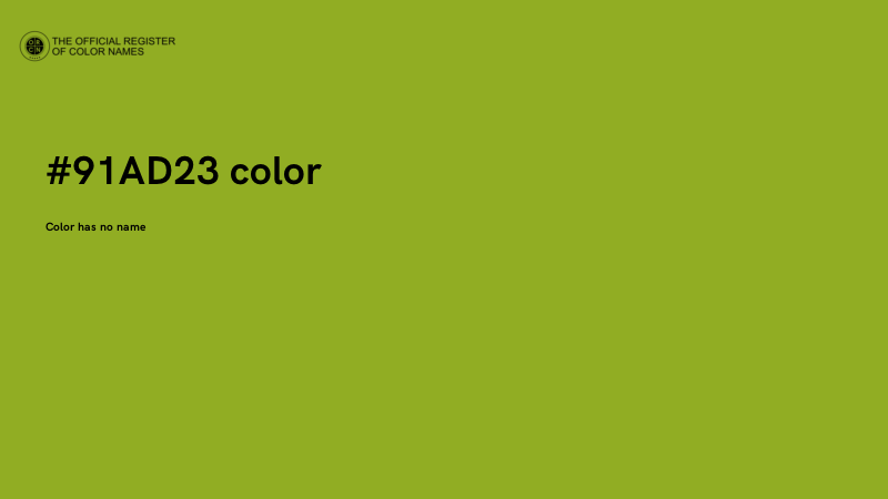#91AD23 color image