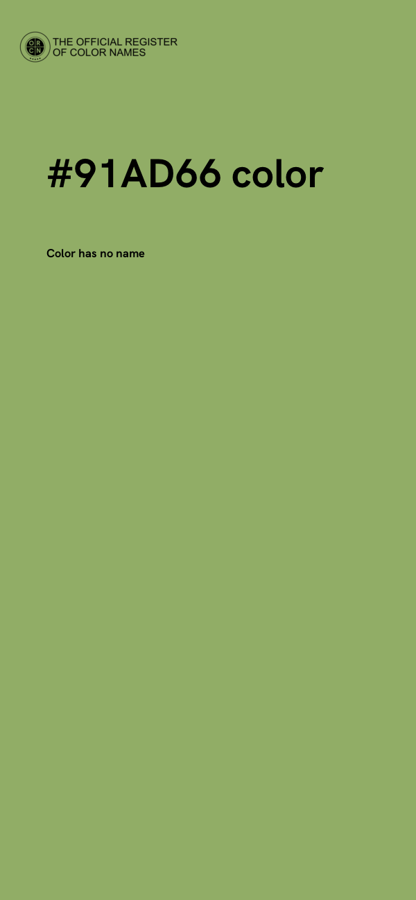 #91AD66 color image
