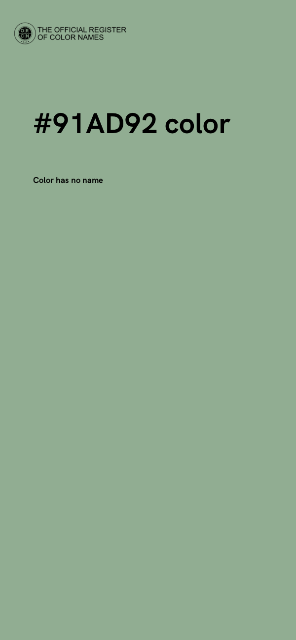 #91AD92 color image