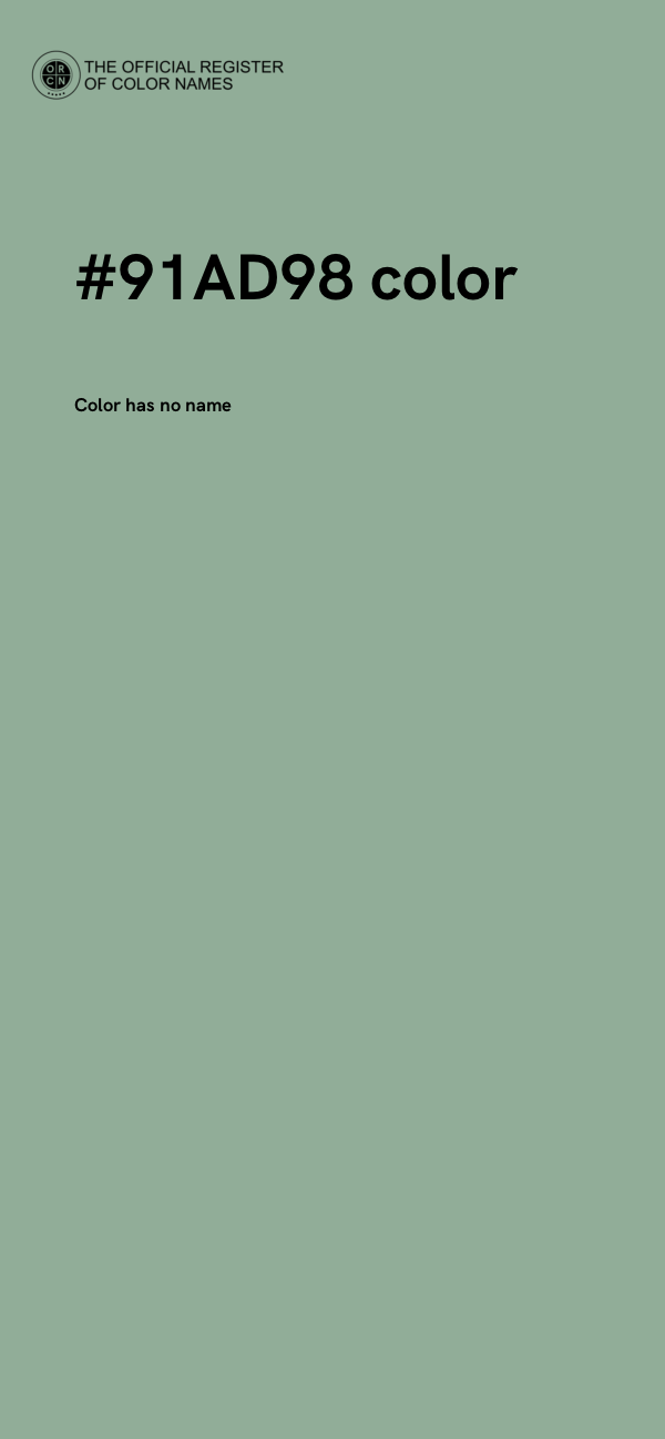 #91AD98 color image
