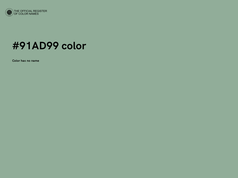 #91AD99 color image