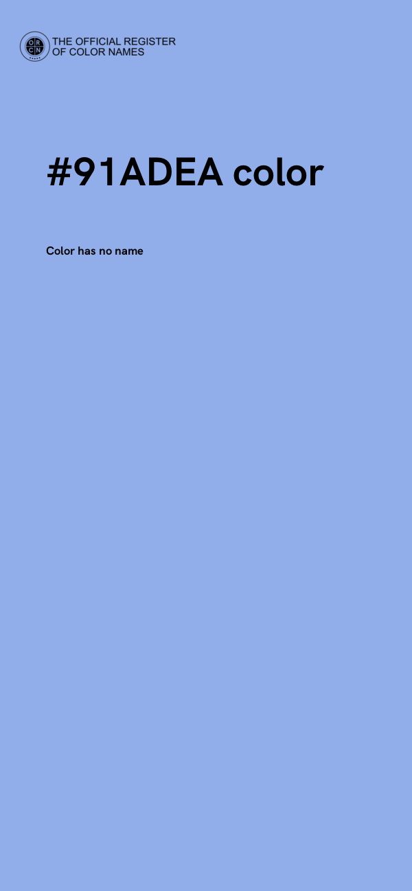 #91ADEA color image