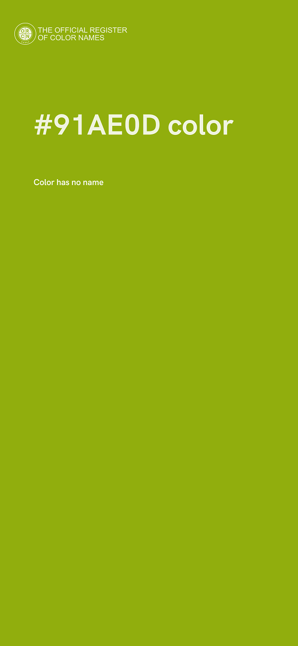 #91AE0D color image