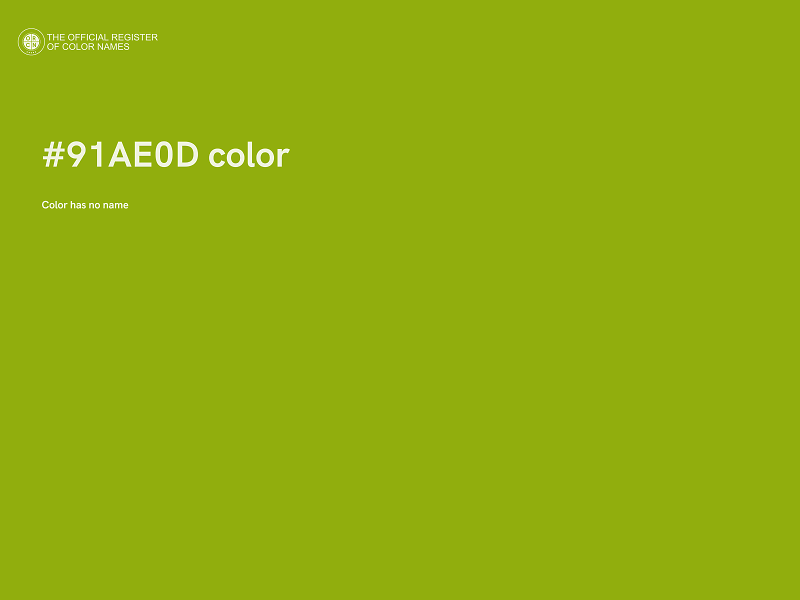 #91AE0D color image