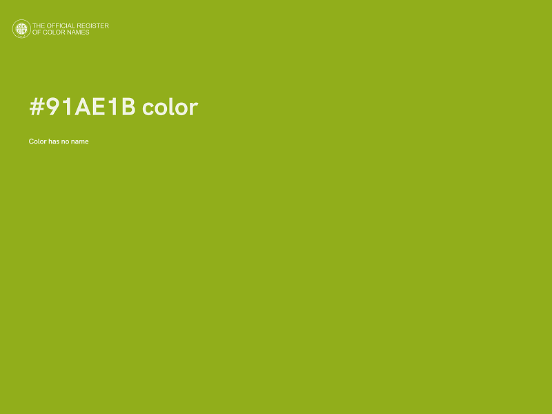 #91AE1B color image