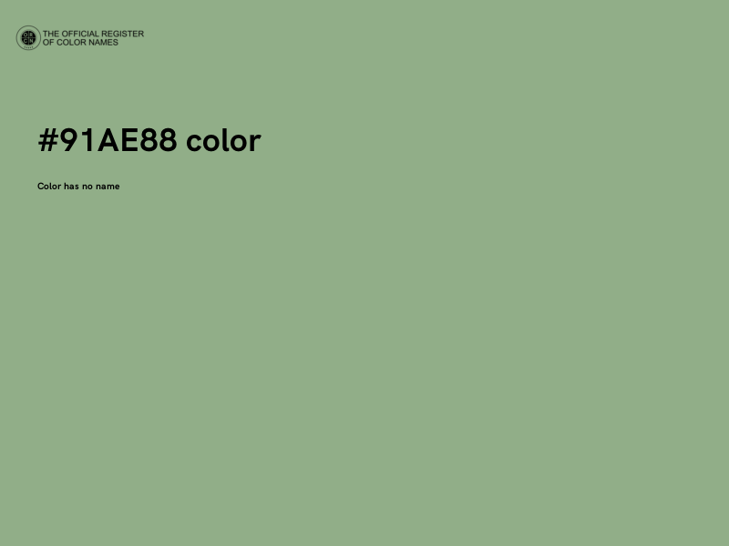 #91AE88 color image