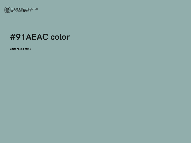 #91AEAC color image