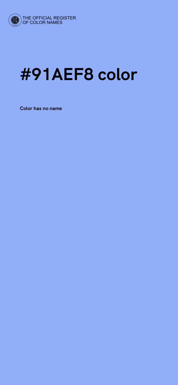 #91AEF8 color image