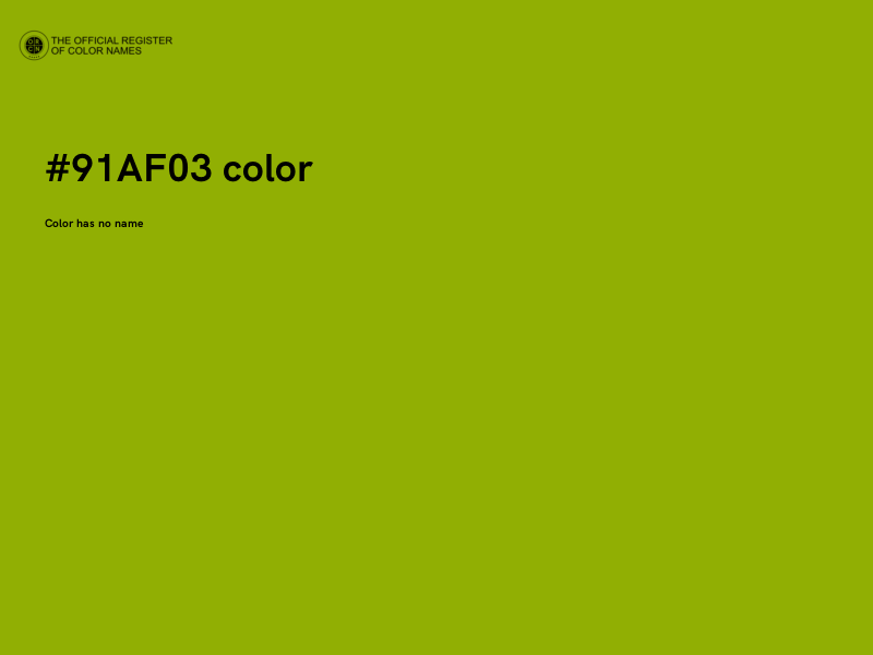 #91AF03 color image