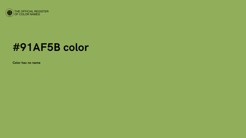 #91AF5B color image