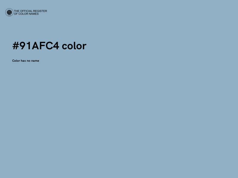#91AFC4 color image
