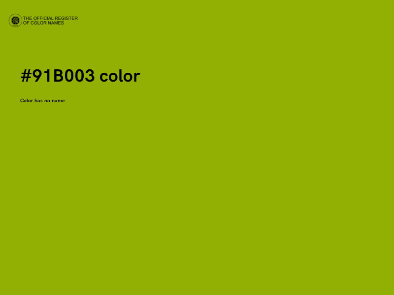 #91B003 color image