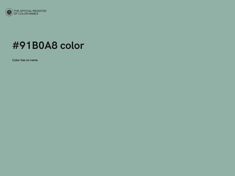 #91B0A8 color image