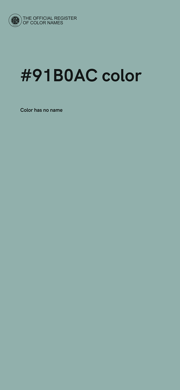 #91B0AC color image