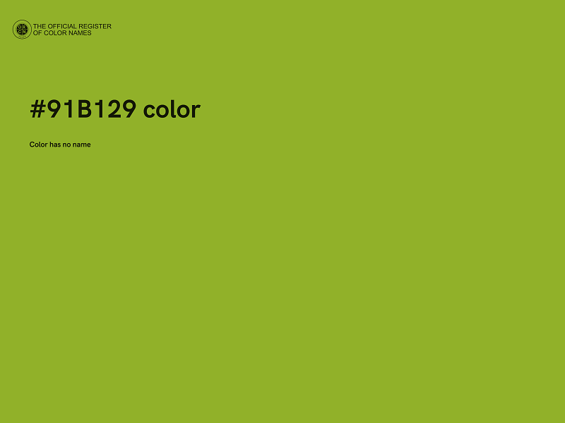 #91B129 color image