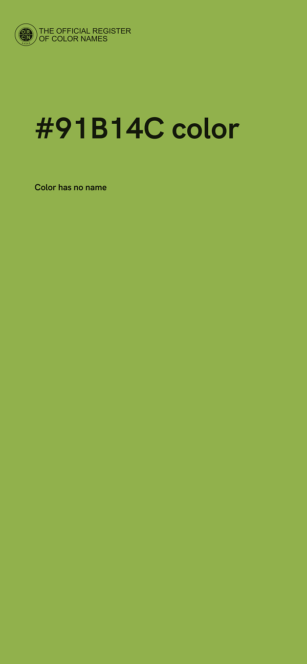 #91B14C color image