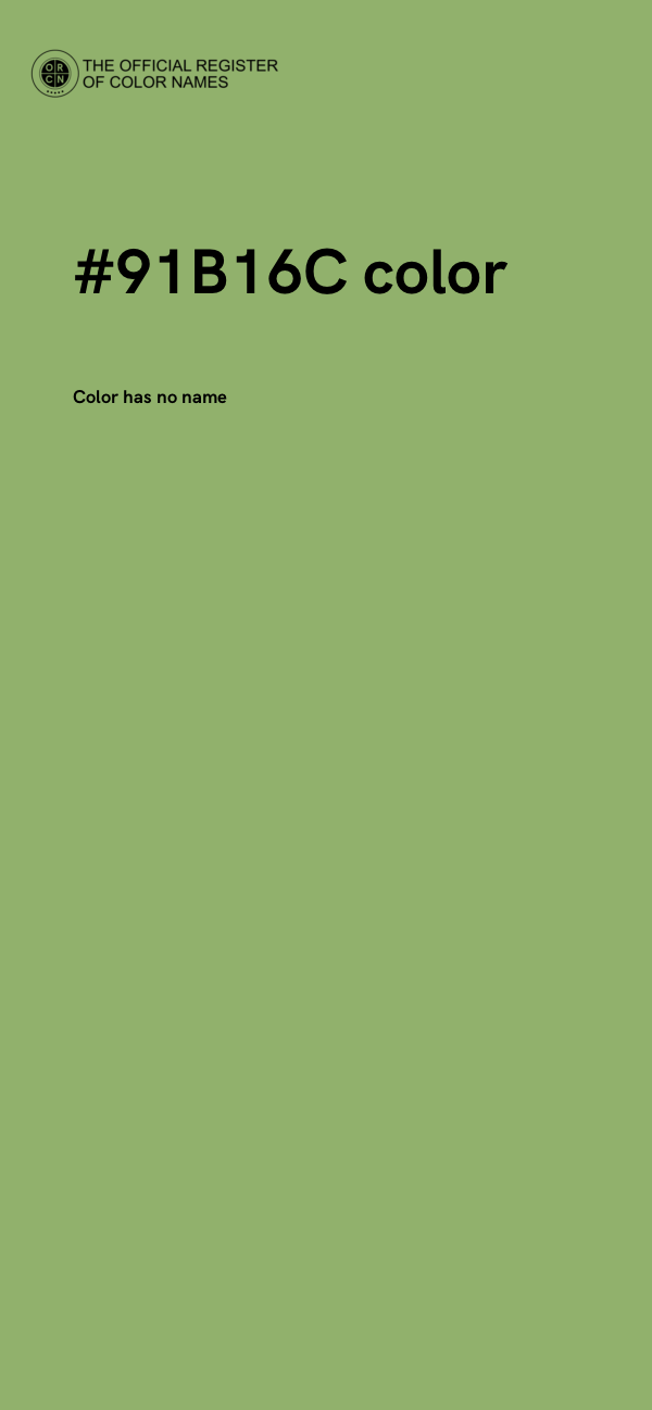 #91B16C color image