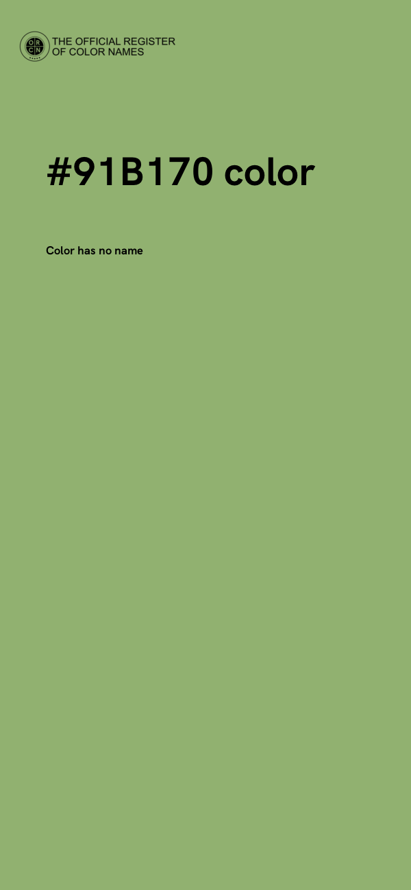 #91B170 color image
