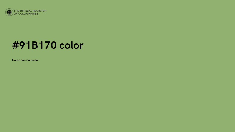 #91B170 color image