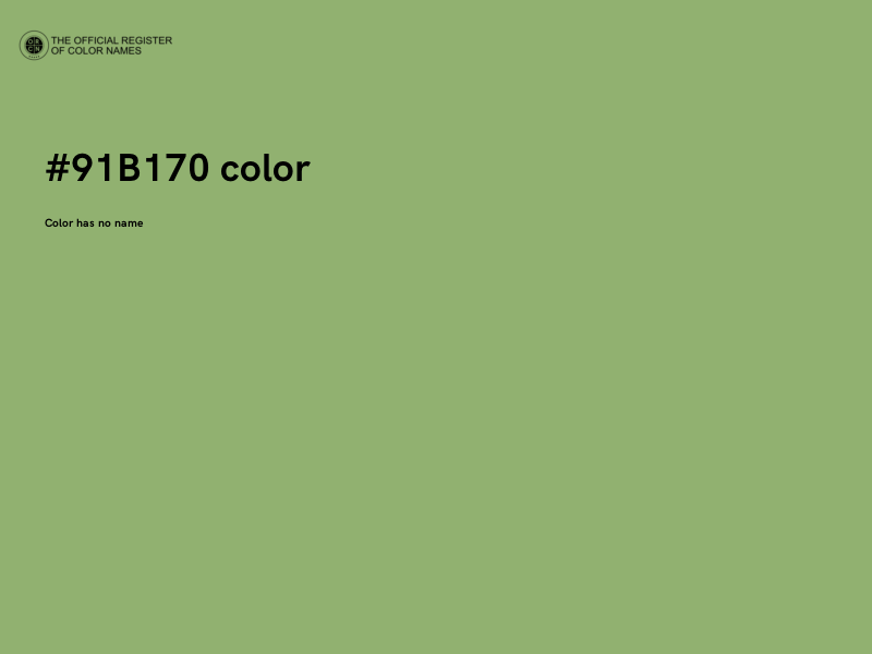 #91B170 color image