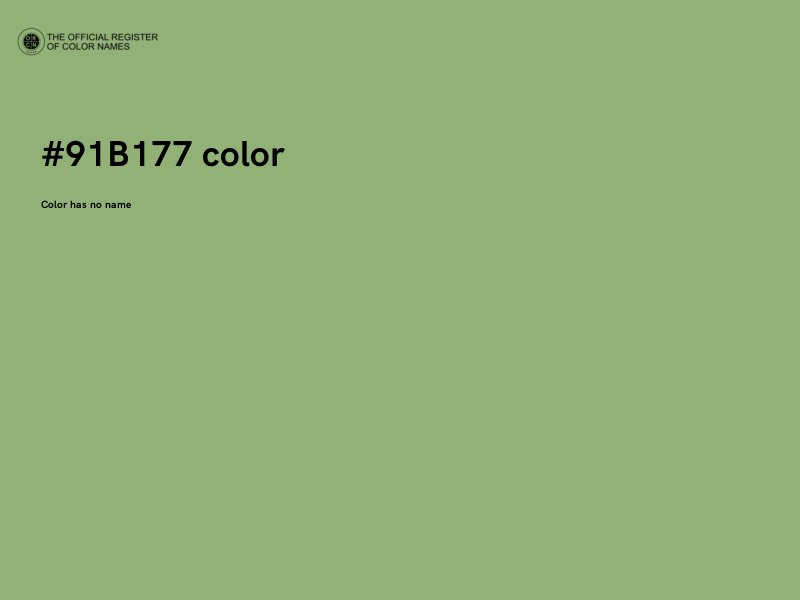 #91B177 color image