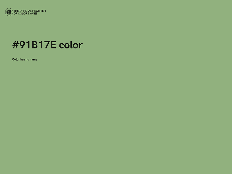 #91B17E color image