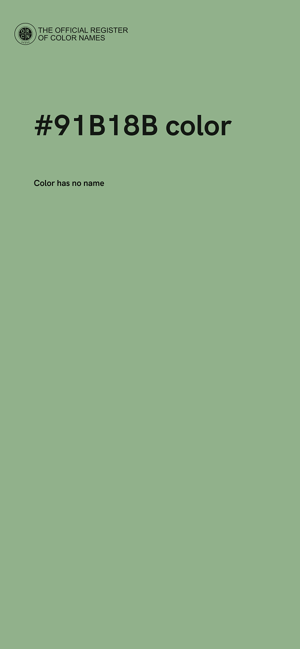 #91B18B color image