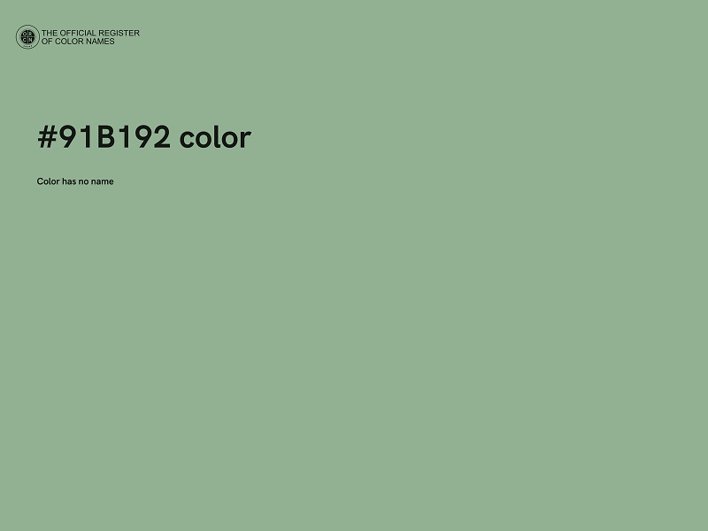 #91B192 color image