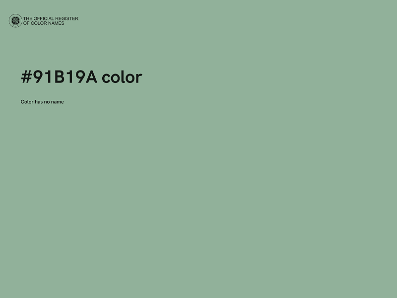 #91B19A color image