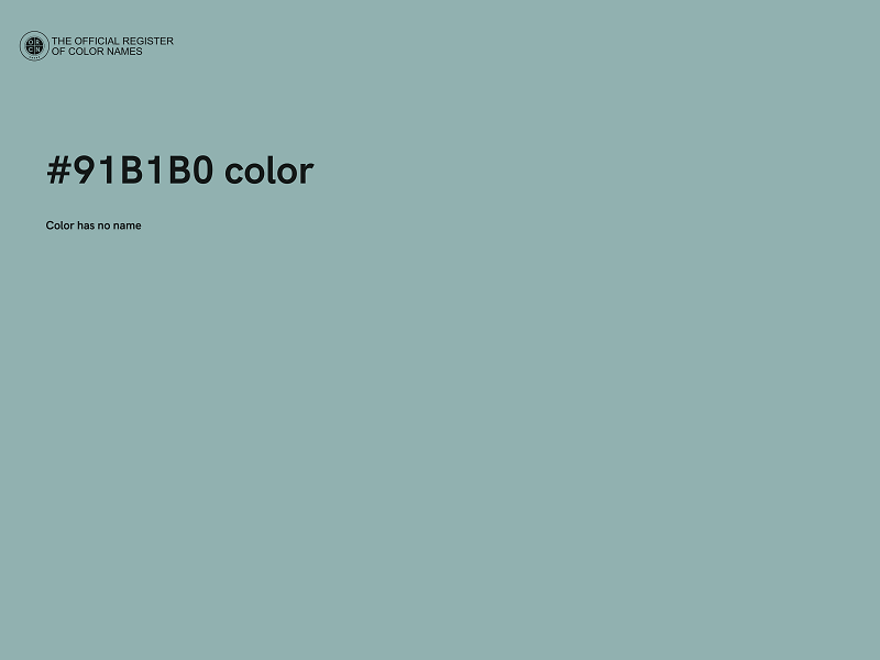 #91B1B0 color image