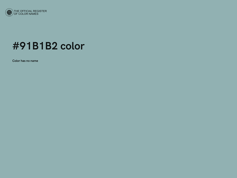 #91B1B2 color image