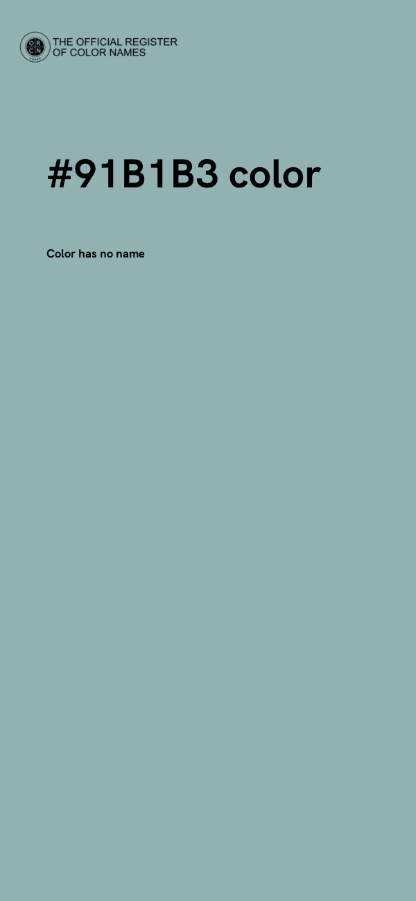 #91B1B3 color image