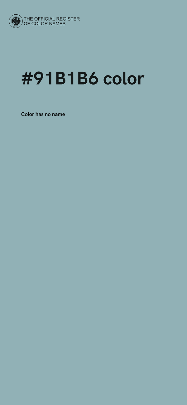 #91B1B6 color image