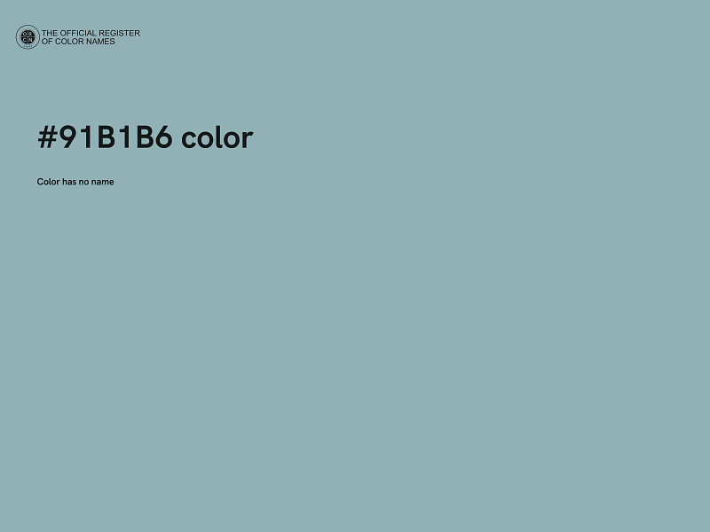 #91B1B6 color image