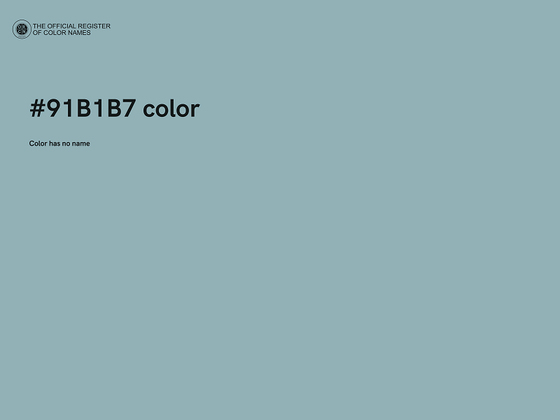 #91B1B7 color image