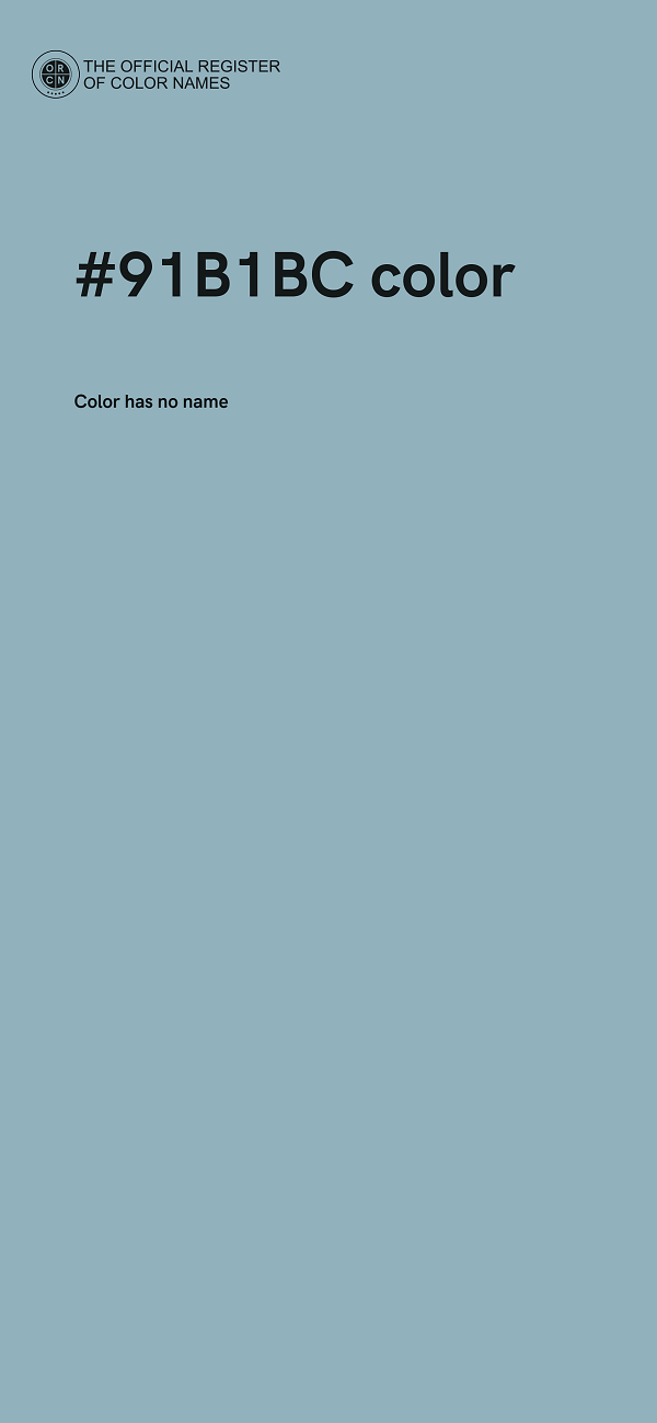 #91B1BC color image