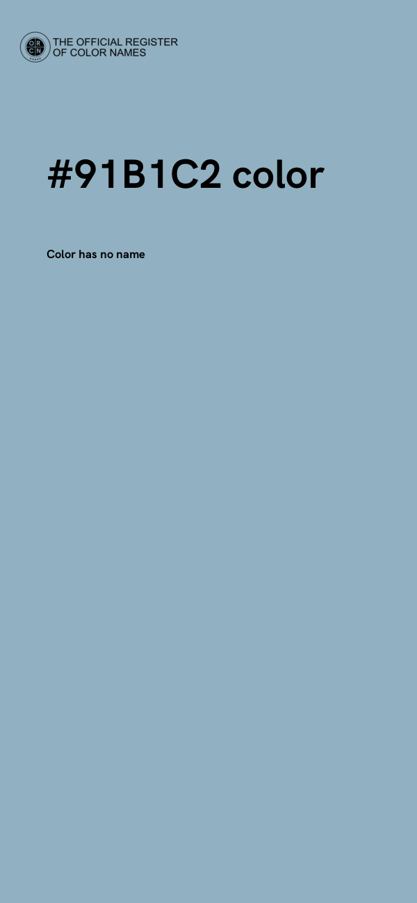 #91B1C2 color image